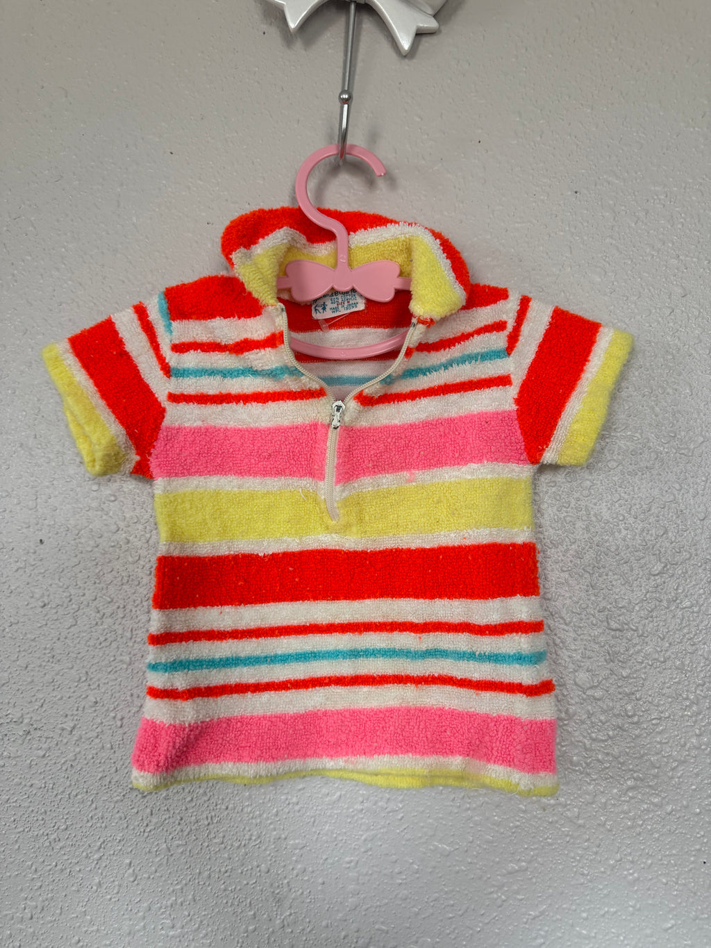 Vintage Neon Terry Cloth Shirt
