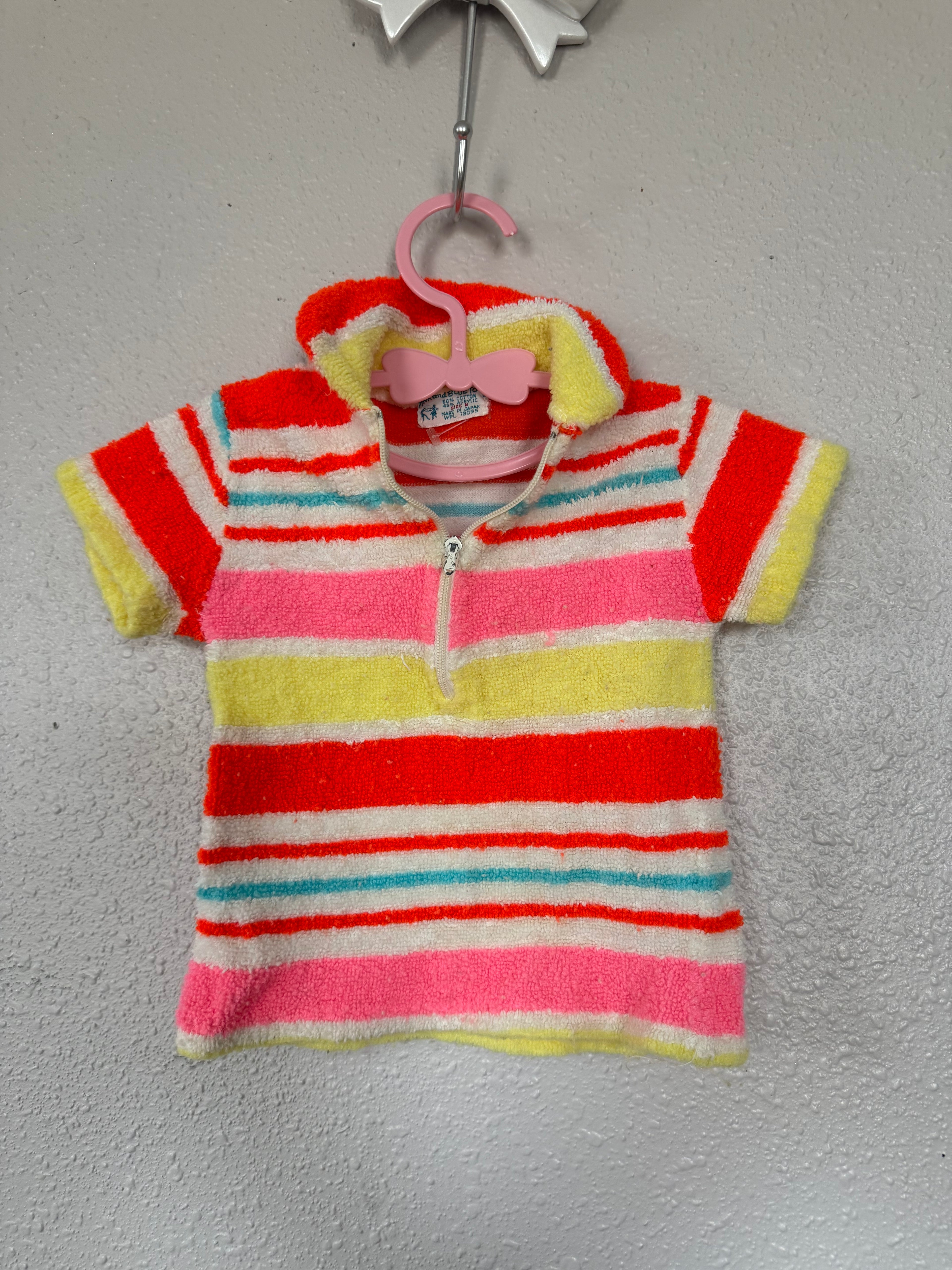 Vintage Neon Terry Cloth Shirt