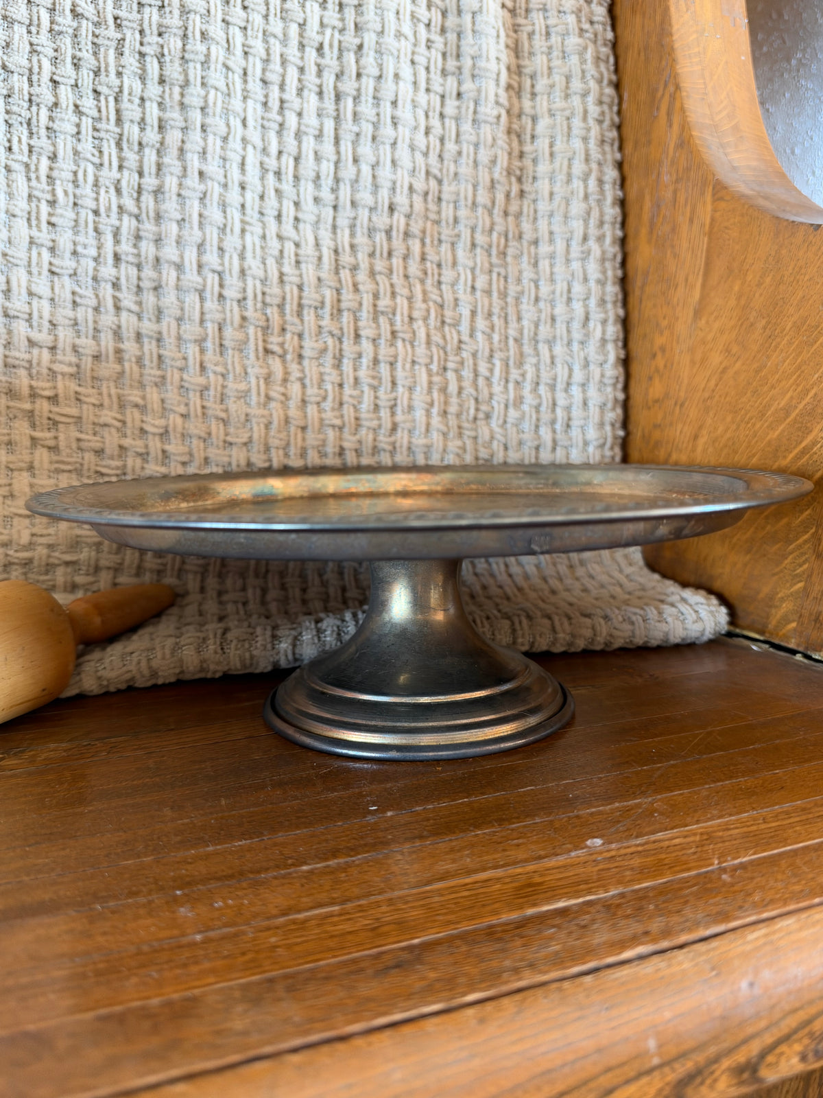 Antique Silver Platter/Cake Stand
