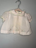 Vintage Pink Dress with Bunny Embroidery
