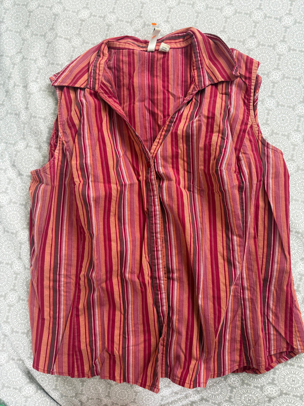 Vintage St. John’s Bay Striped Pinks Tank