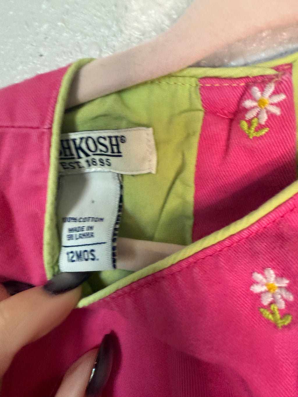 Vintage OshKosh Pink Floral Dress