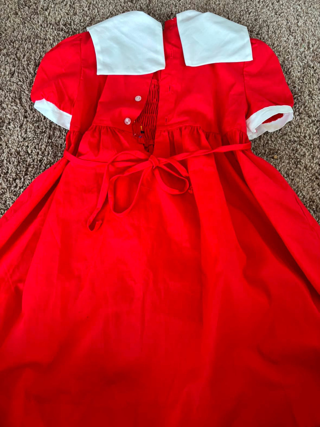 Vintage Smocked School Bus Dress