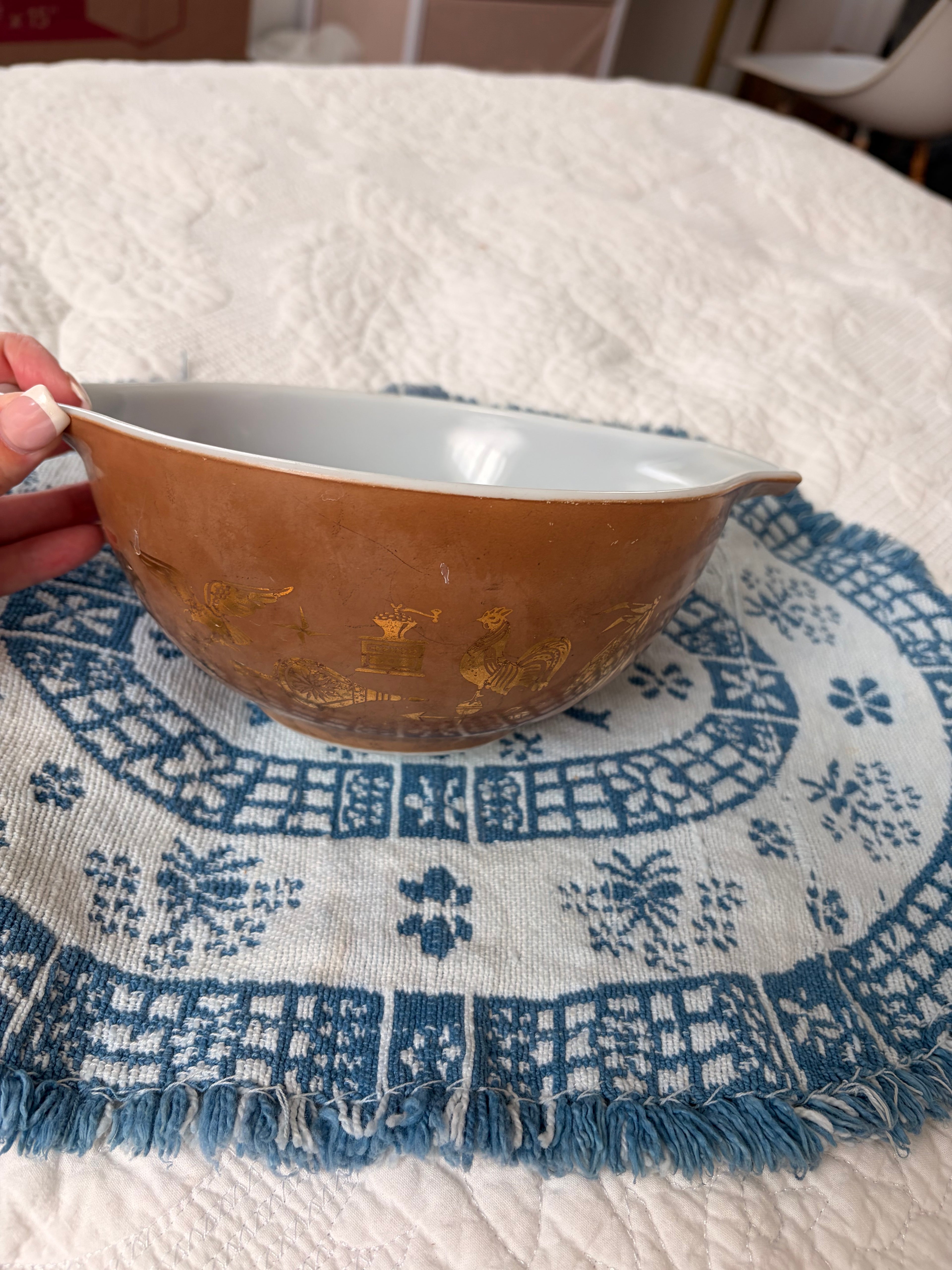 Vintage Pyrex Early American Mixing Bowl #442