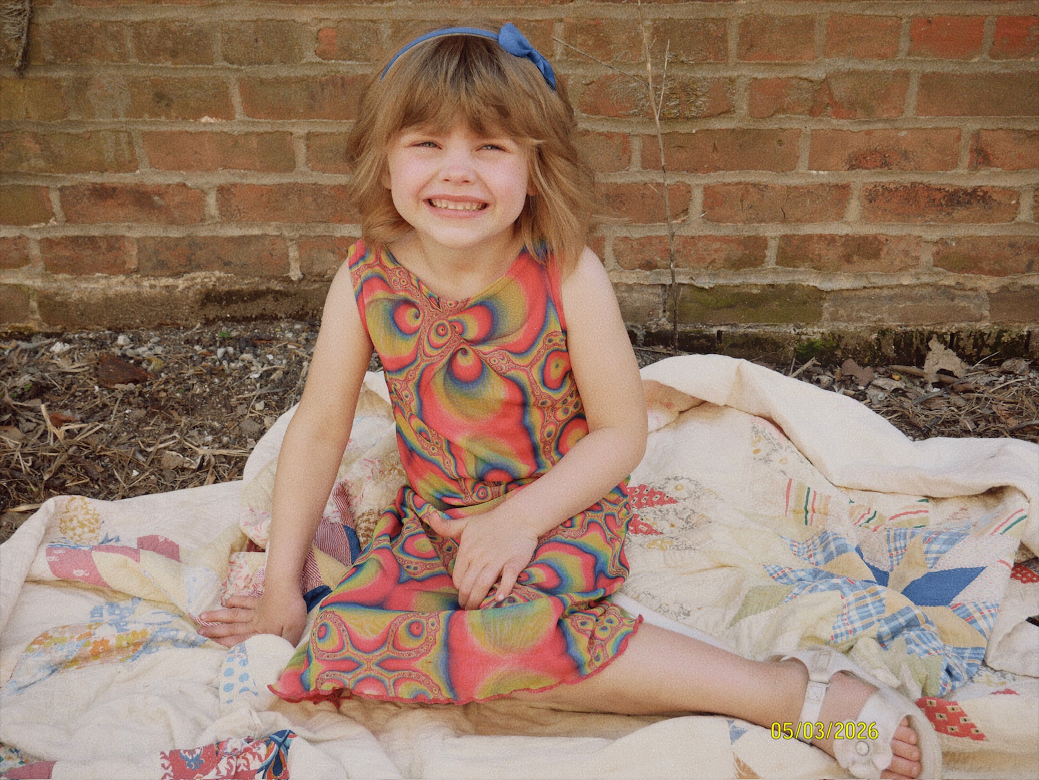 Retro Psychedelic Dress￼