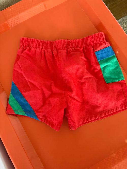 Retro Colorblock Shorts