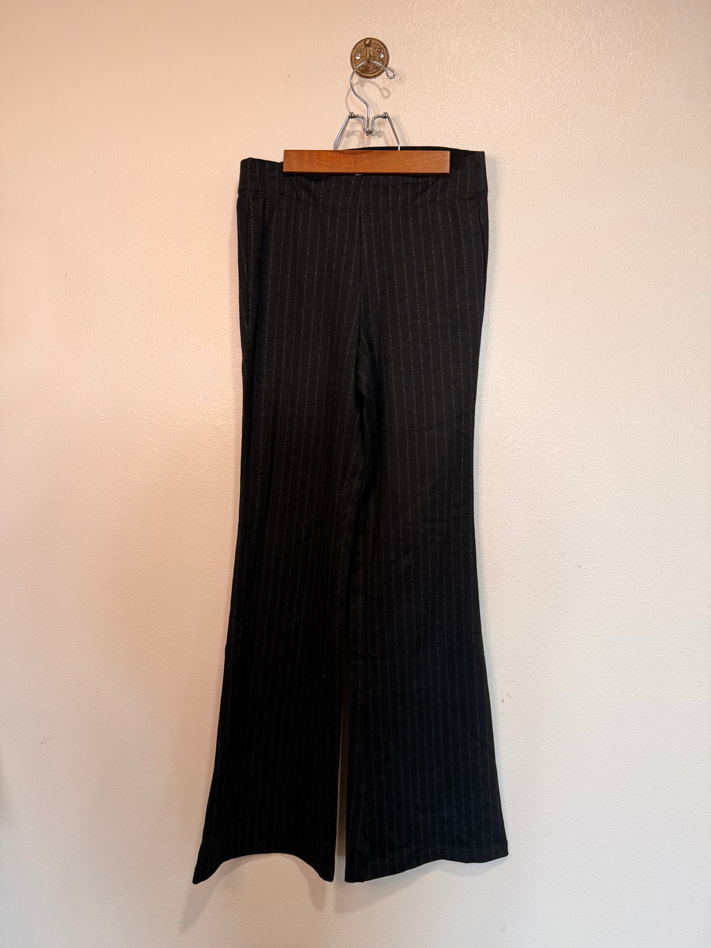 Y2K Black Striped Stretch Pants