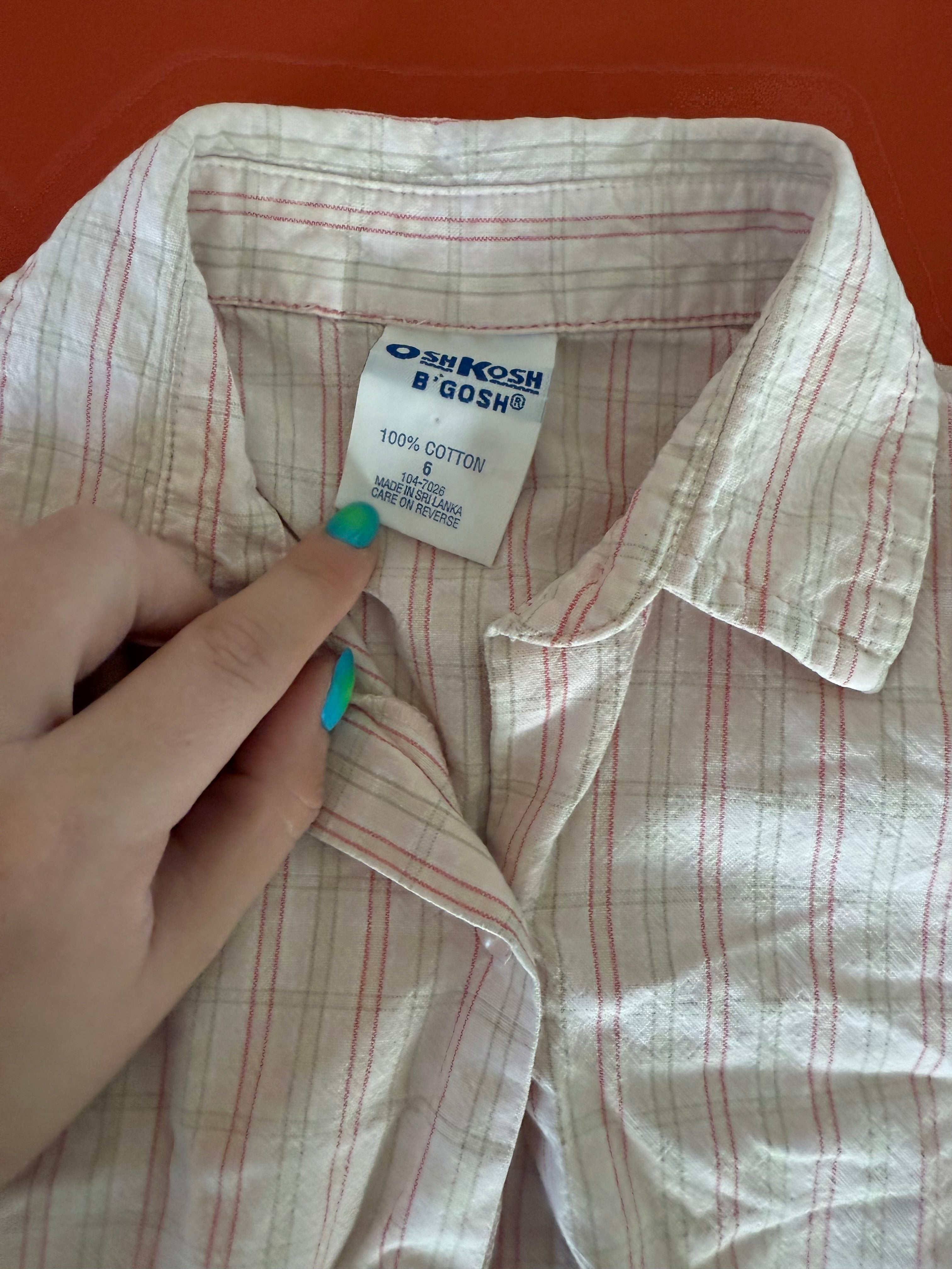 Vintage Pink and Gray Blouse