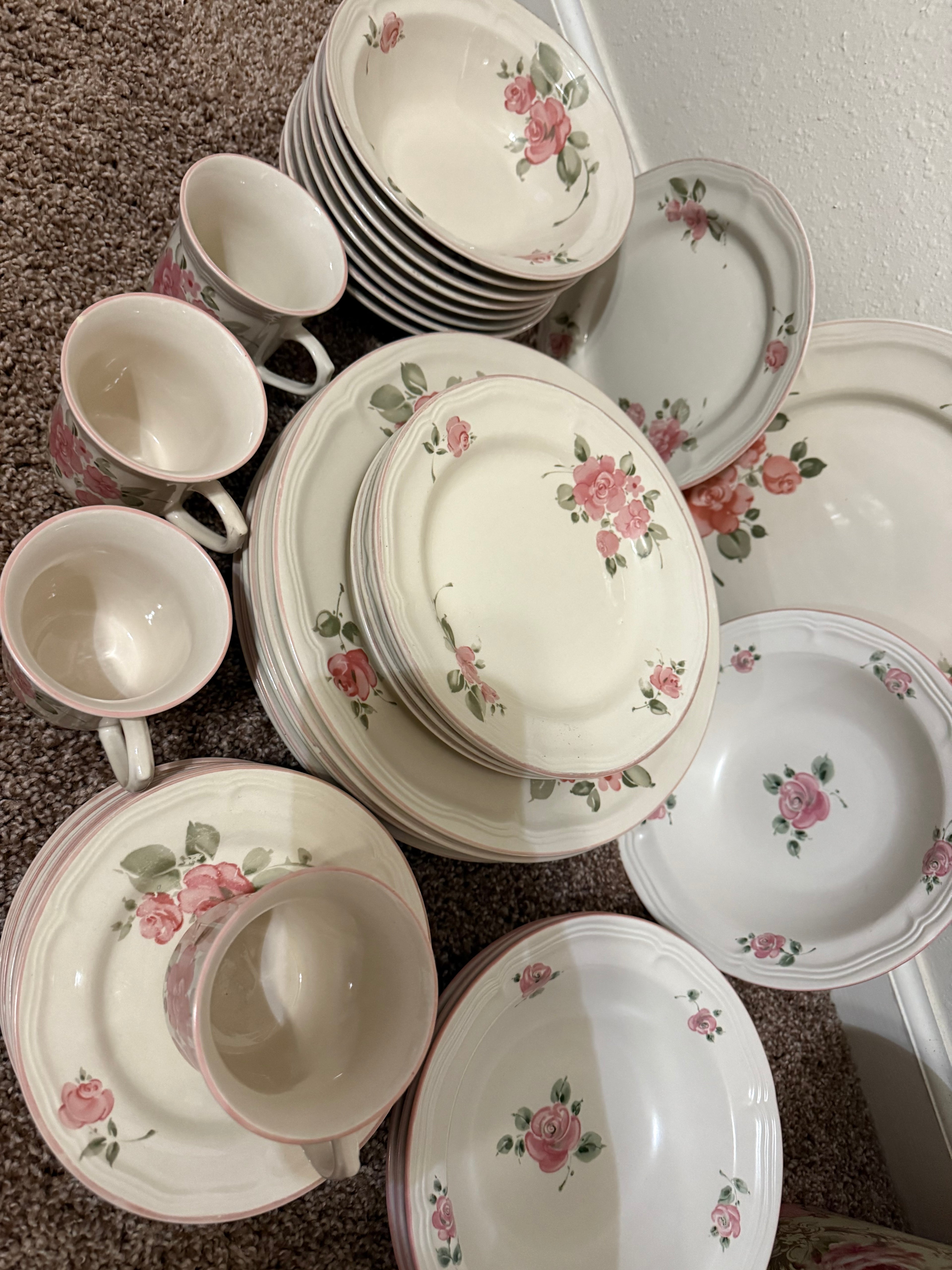 Vintage Gibson Rose China Set