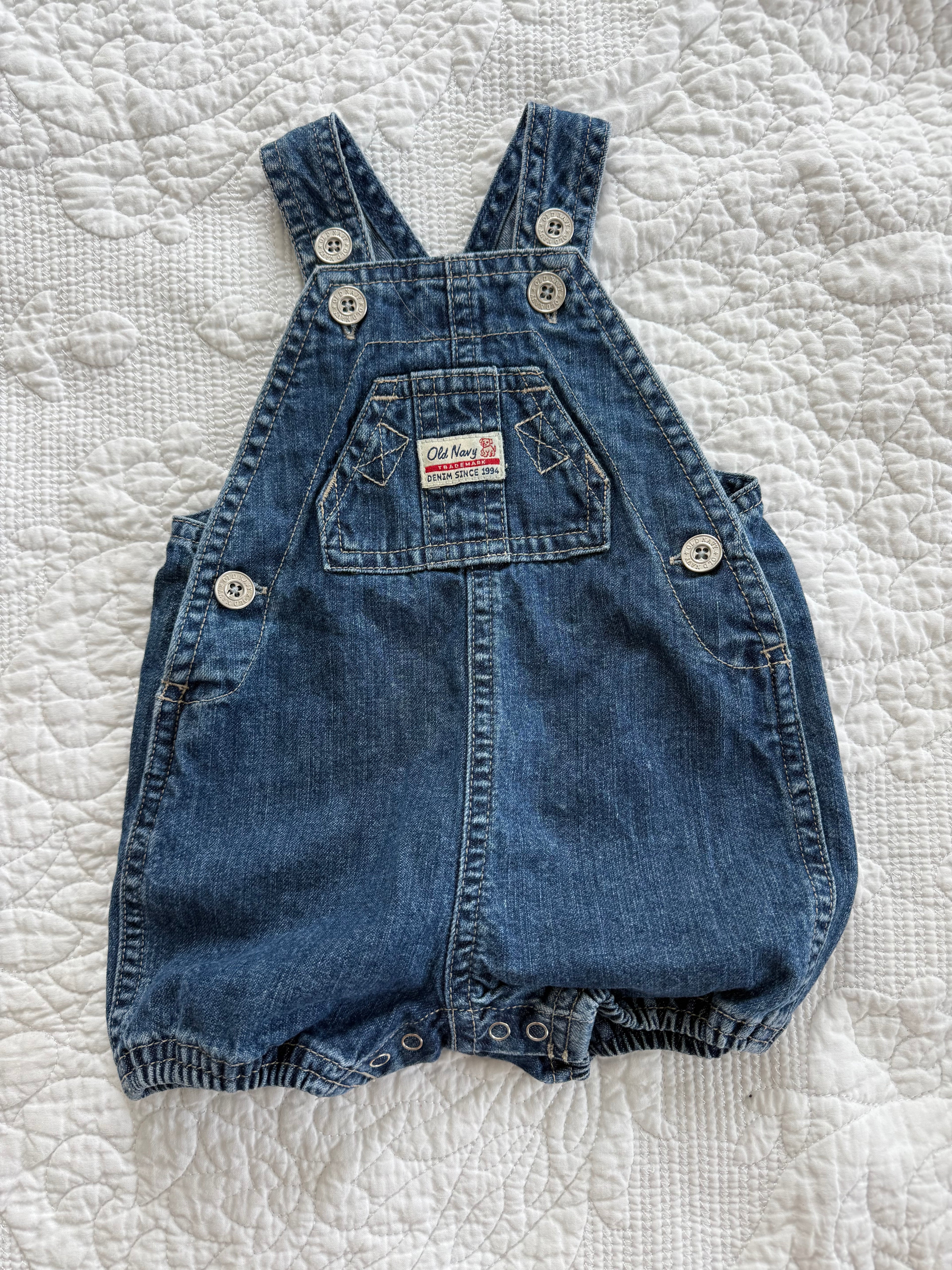 Y2K Old Navy American Denim Bubble Shortalls