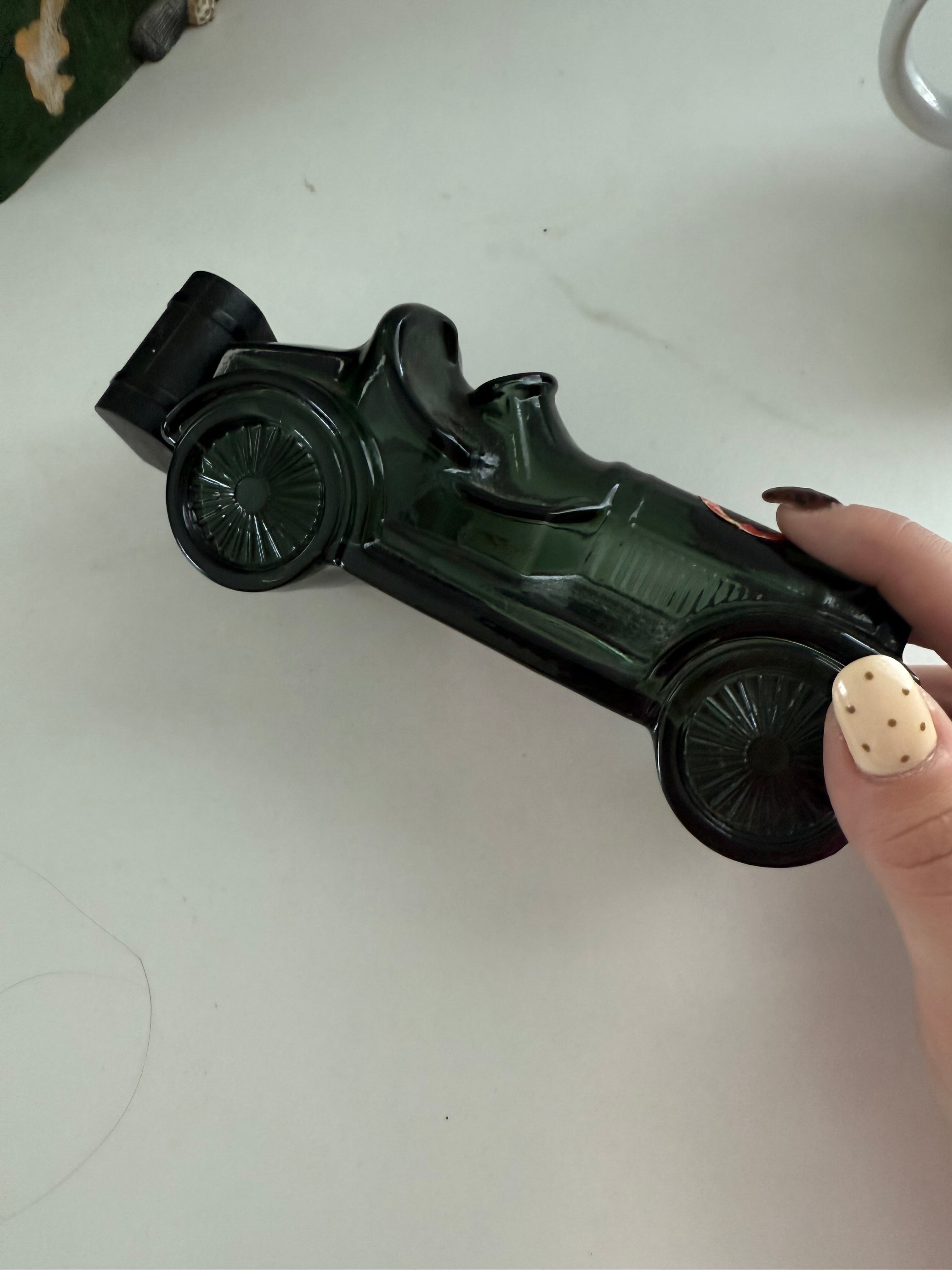Antique Glass Aftershave Car Bottle