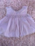 Vintage Pink Smocked Tank Dress