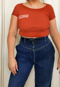 Vintage Chic Denim Jeans with Belt