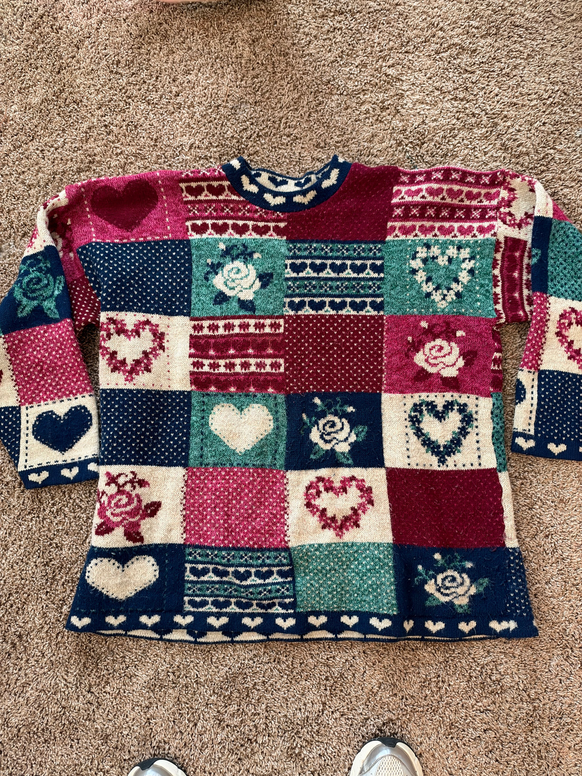 Vintage Knit Love Sweater
