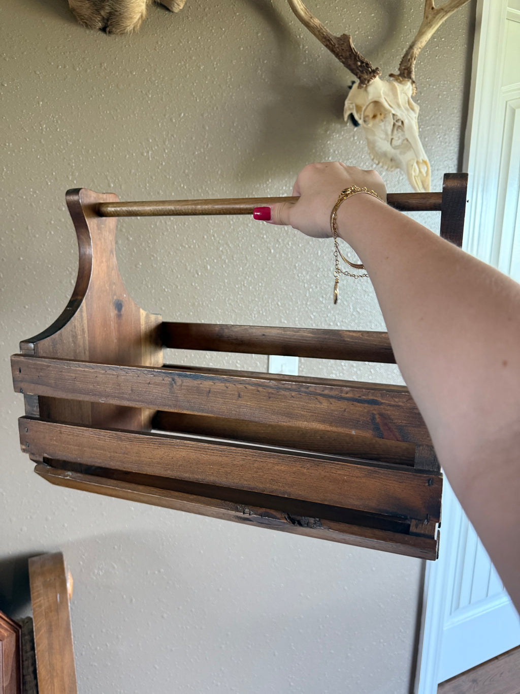 Antique Wooden Basket