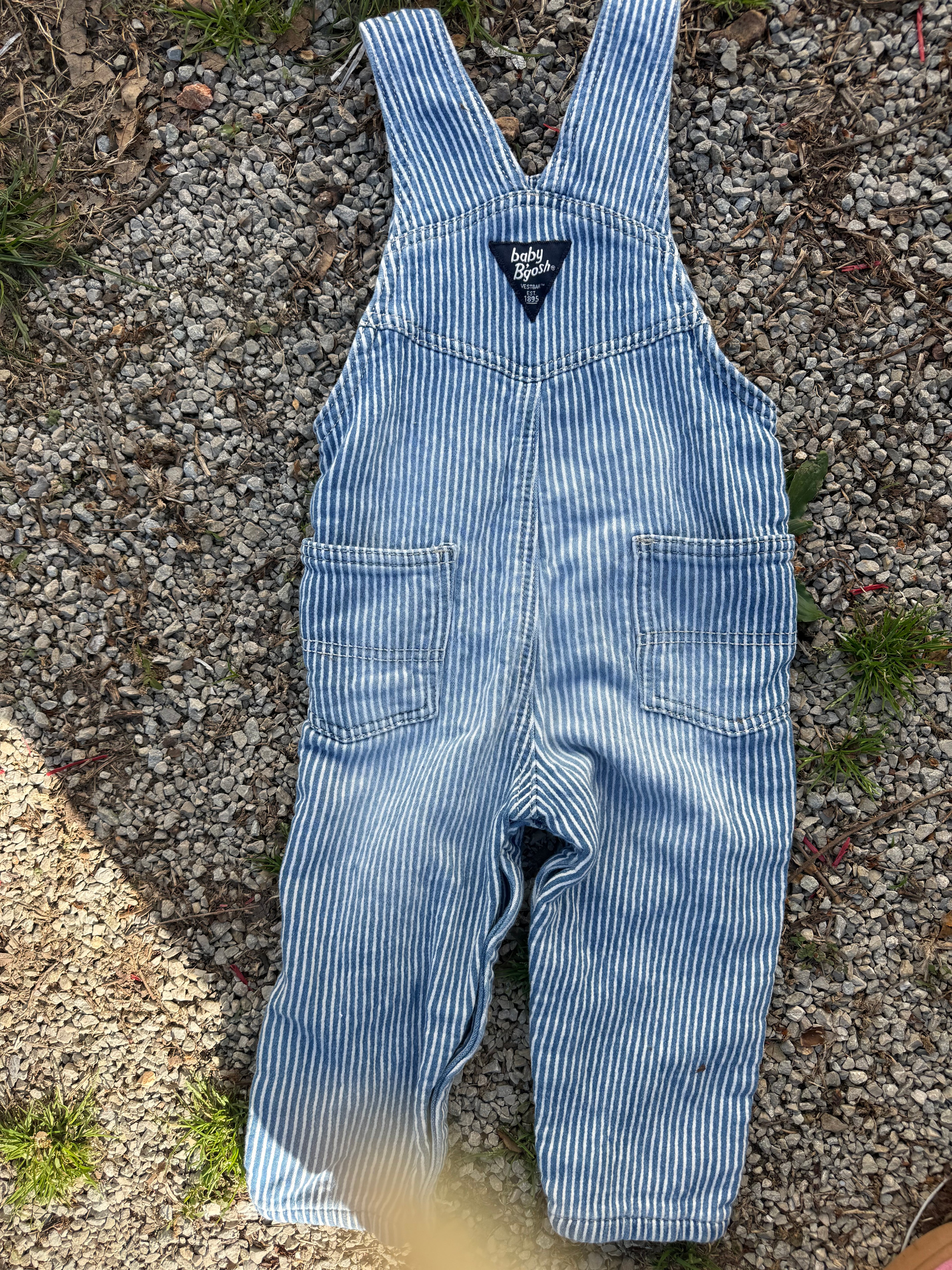 Y2K OshKosh Pinstripe Overalls
