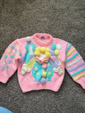 Vintage Pastel Clown Sweater