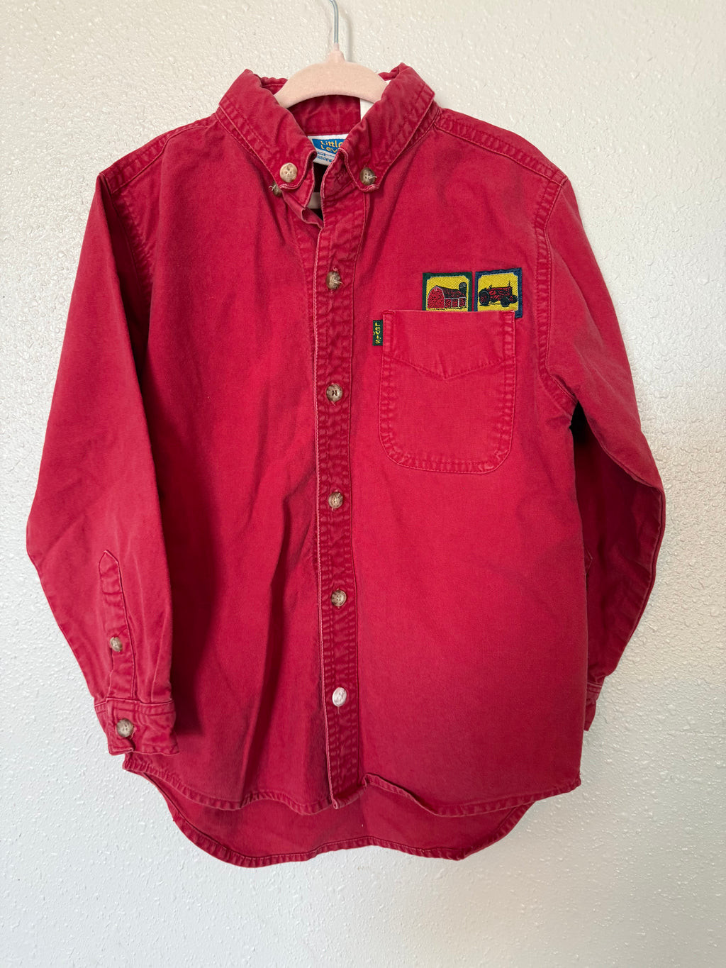 Vintage Little Levi’s RARE Red Button-up