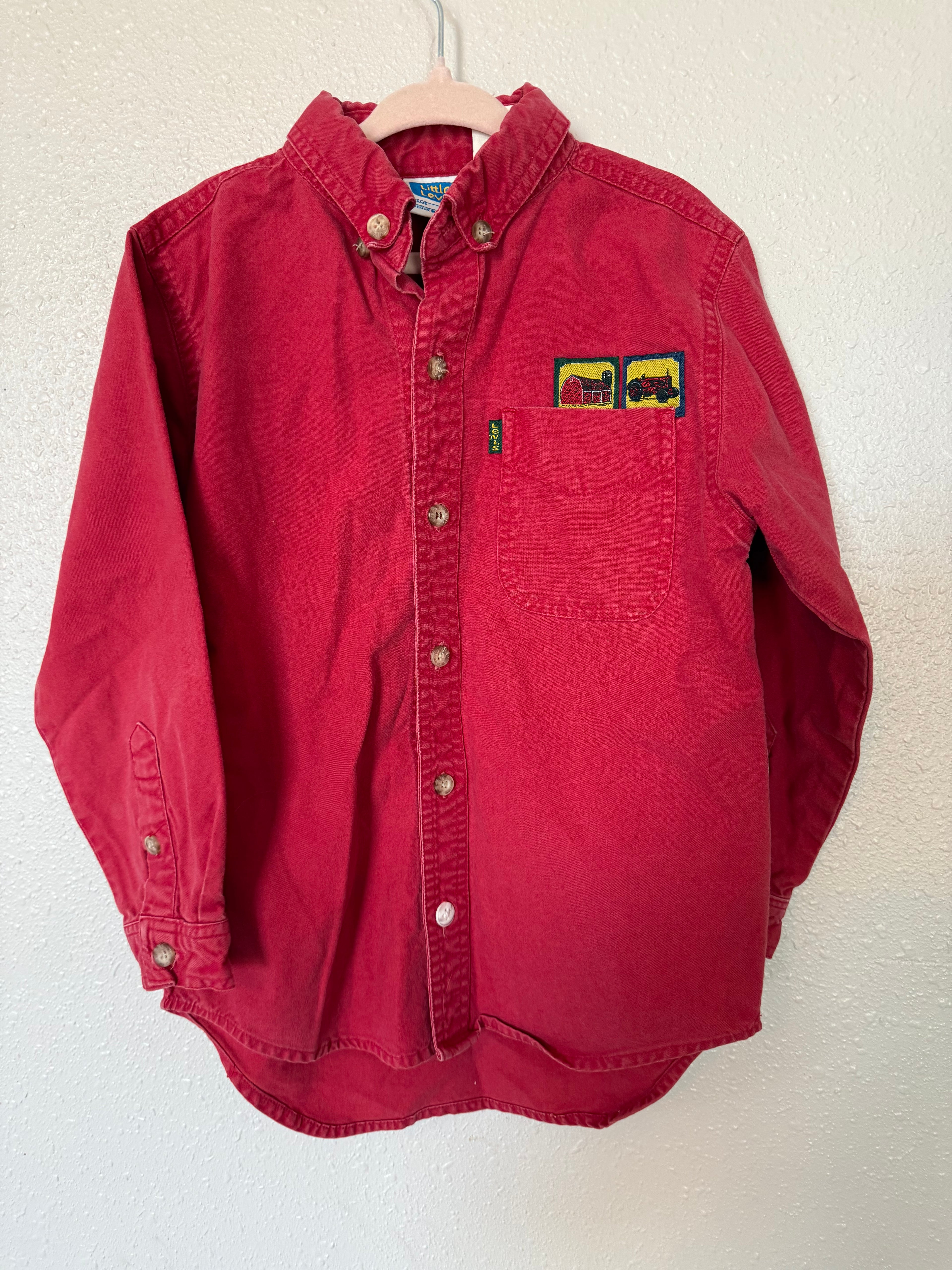 Vintage Little Levi’s RARE Red Button-up