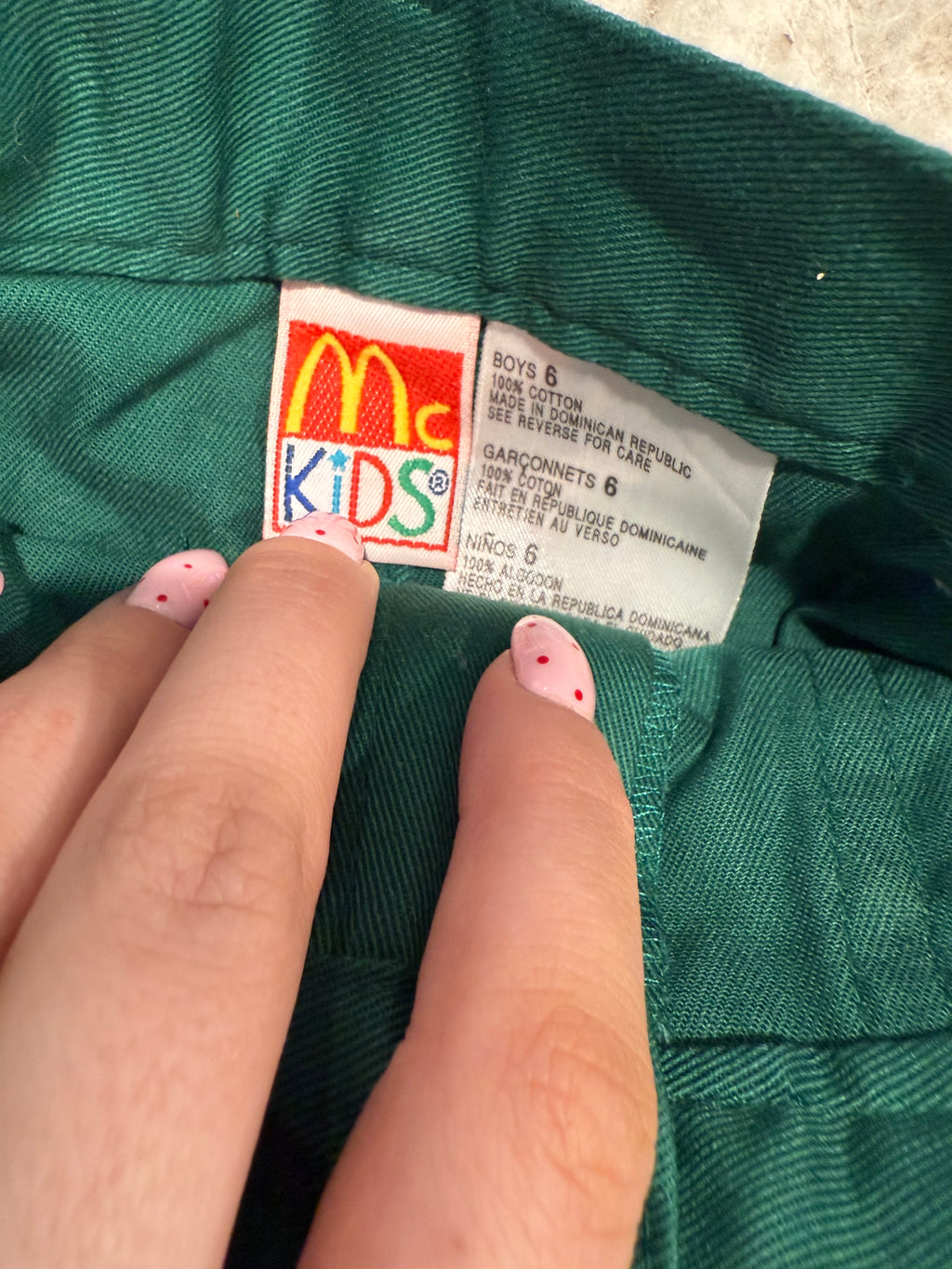 Vintage McKids Green Cargo Shorts