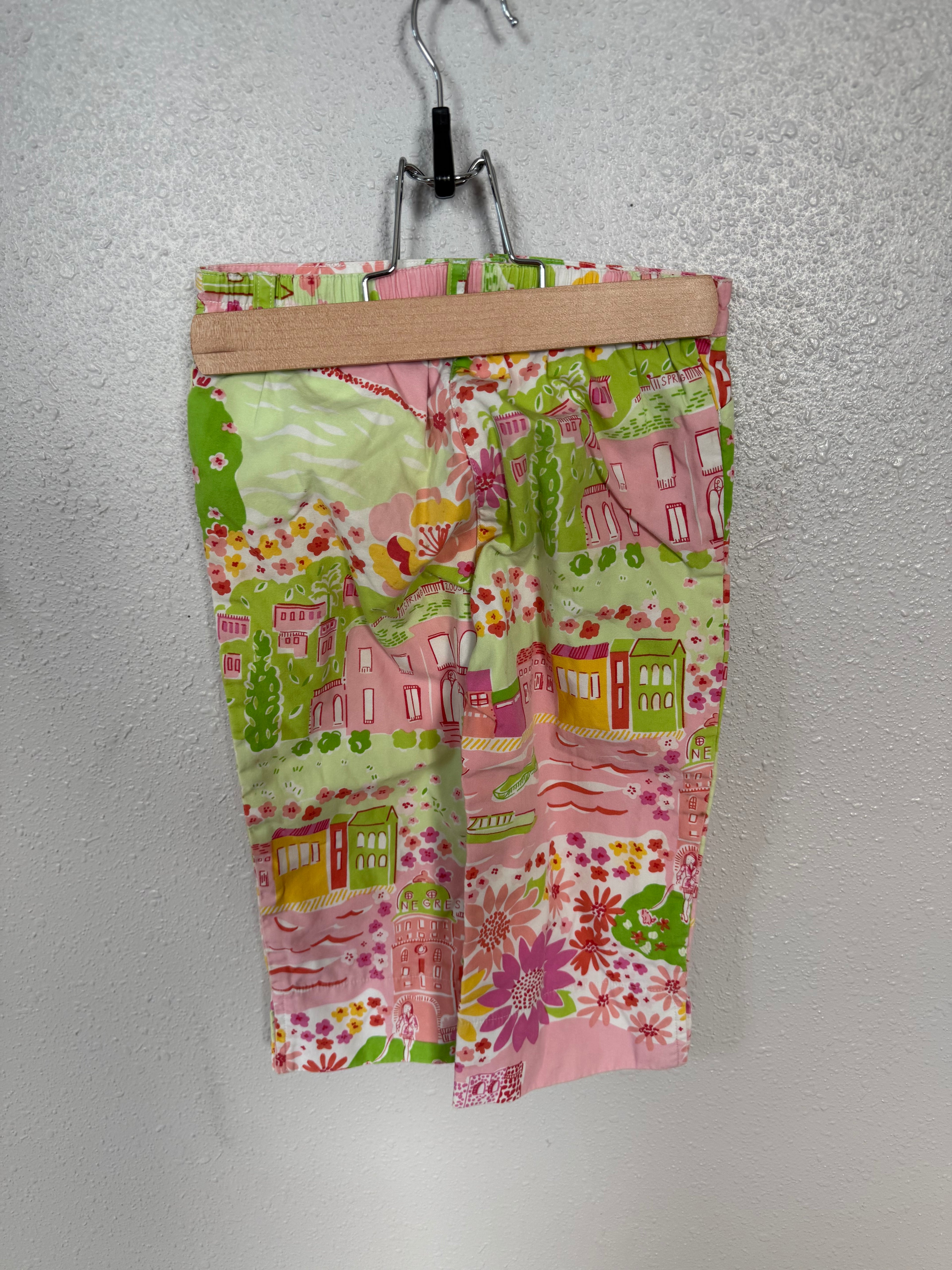 Y2K Patterned Cotton Pants