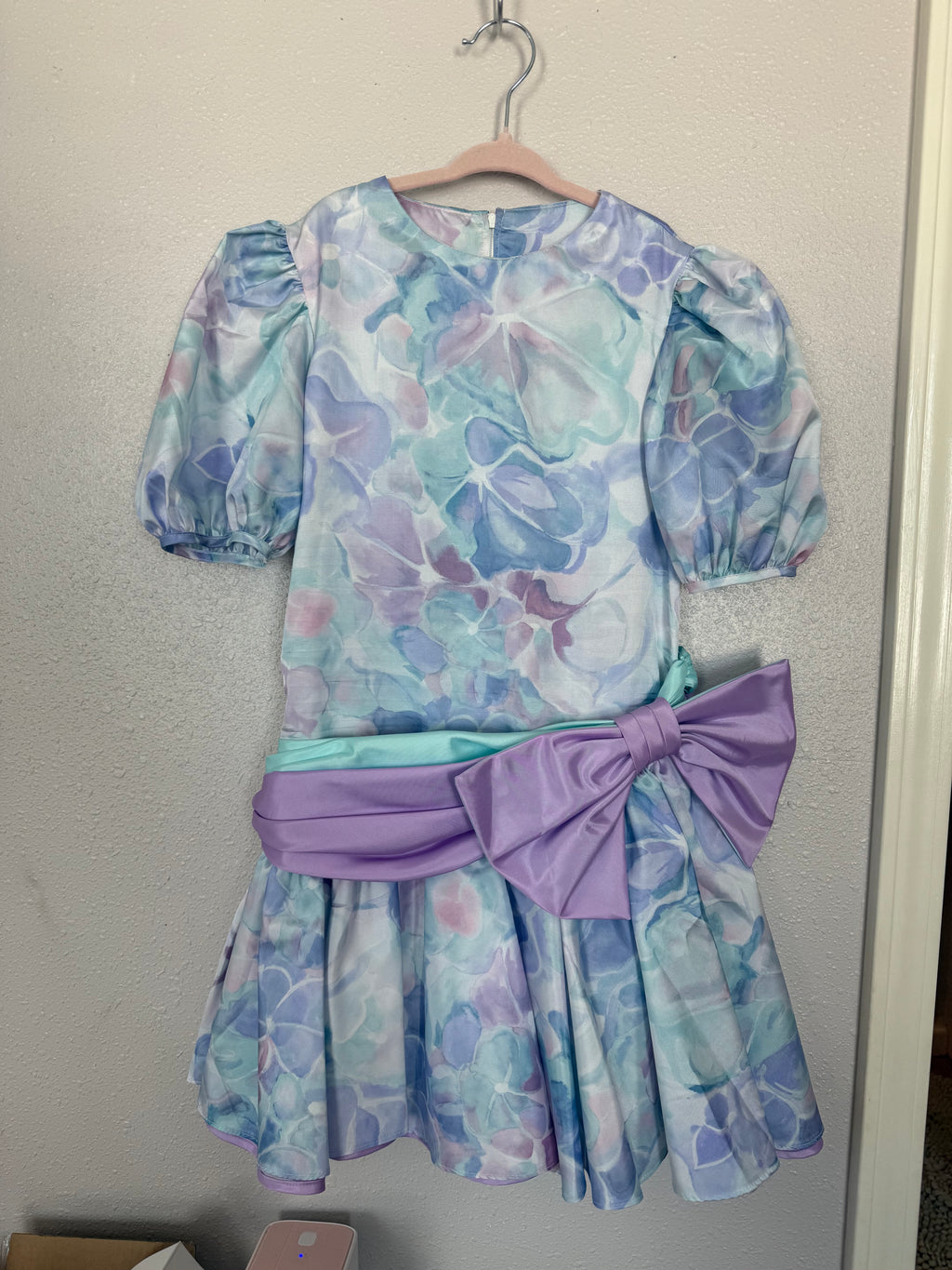 Vintage 80’s Floral Dress with Bow