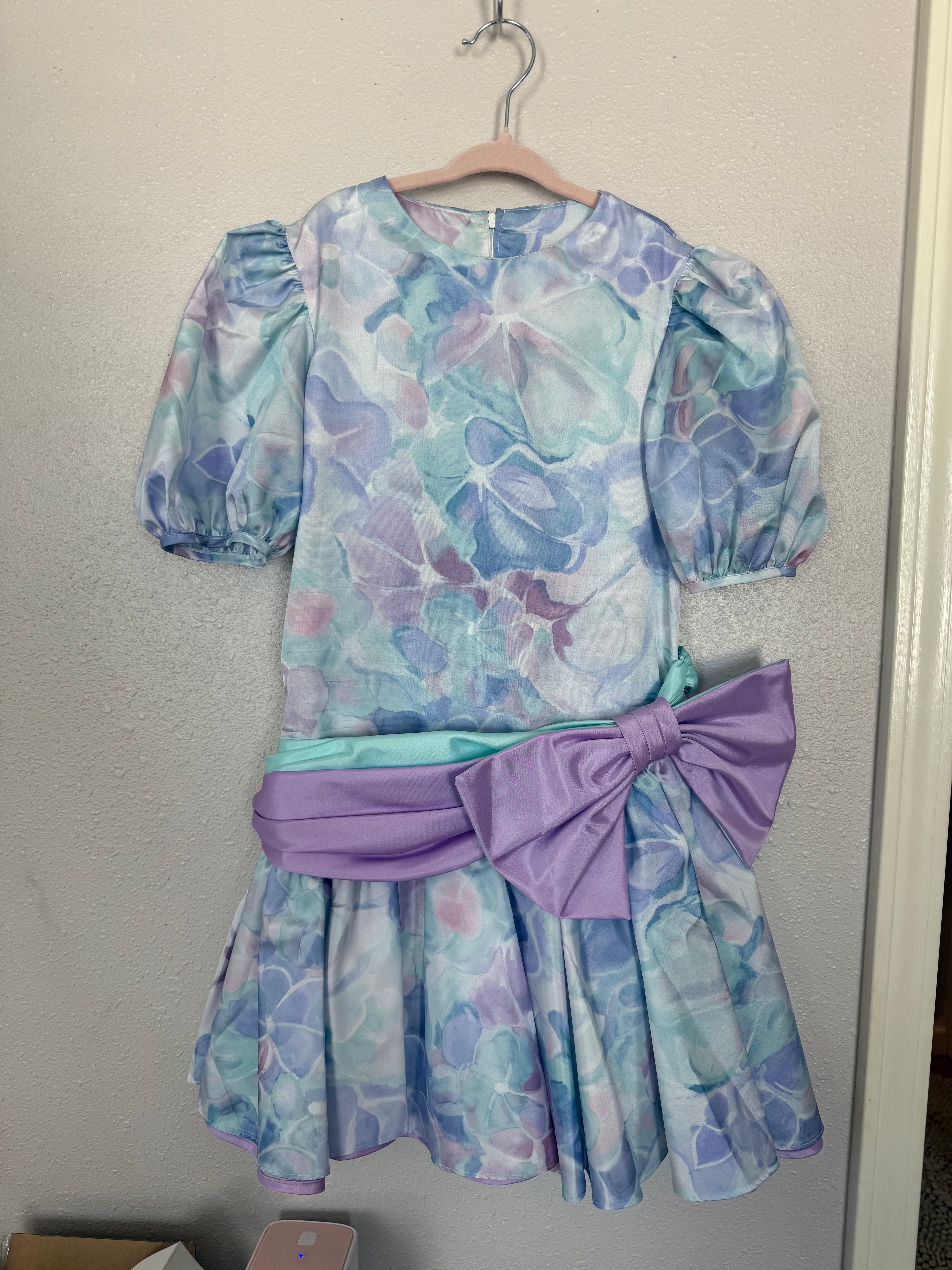 Vintage 80’s Floral Dress with Bow