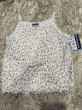 Vintage NWT Blue Floral Tank