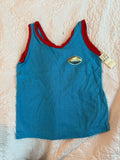 NWT Vintage Blue and Red Tank