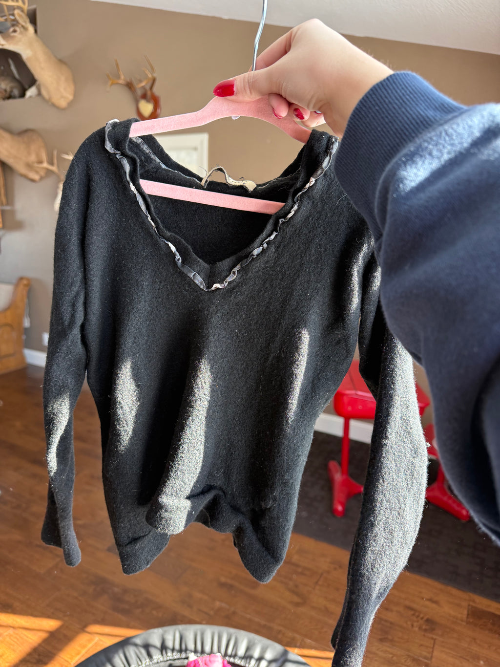 Vintage Burberry Cashmere Black Sweater