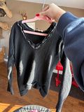Vintage Burberry Cashmere Black Sweater