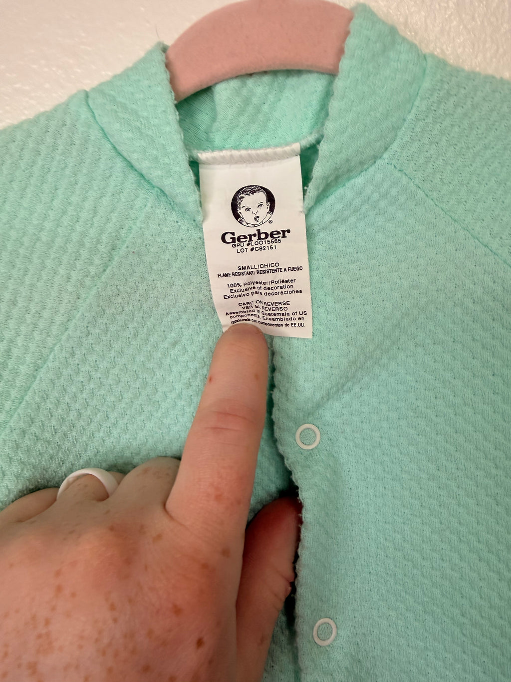 Vintage Gerber Teal Sleeper