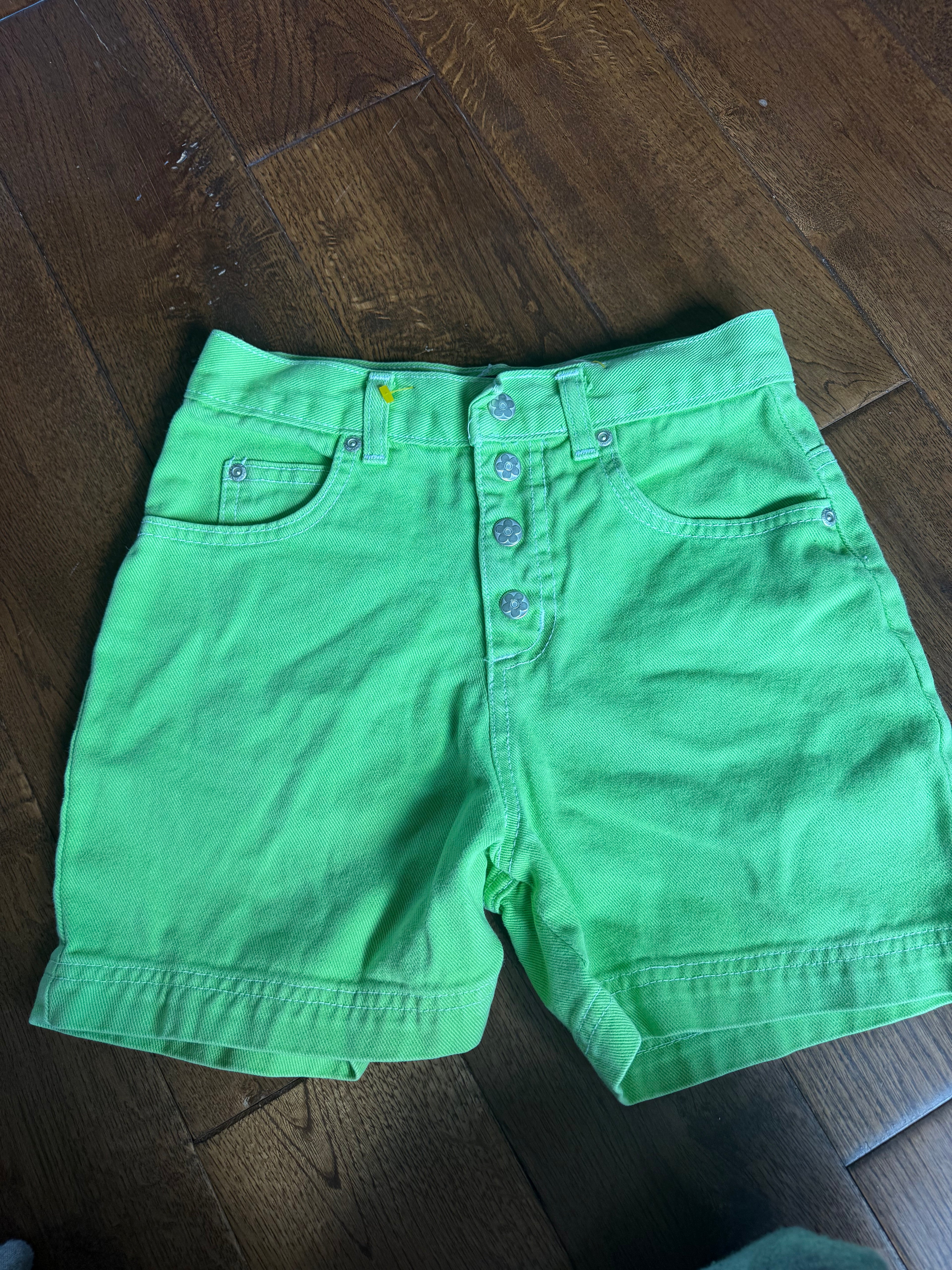 Vintage Lime Green Shorts
