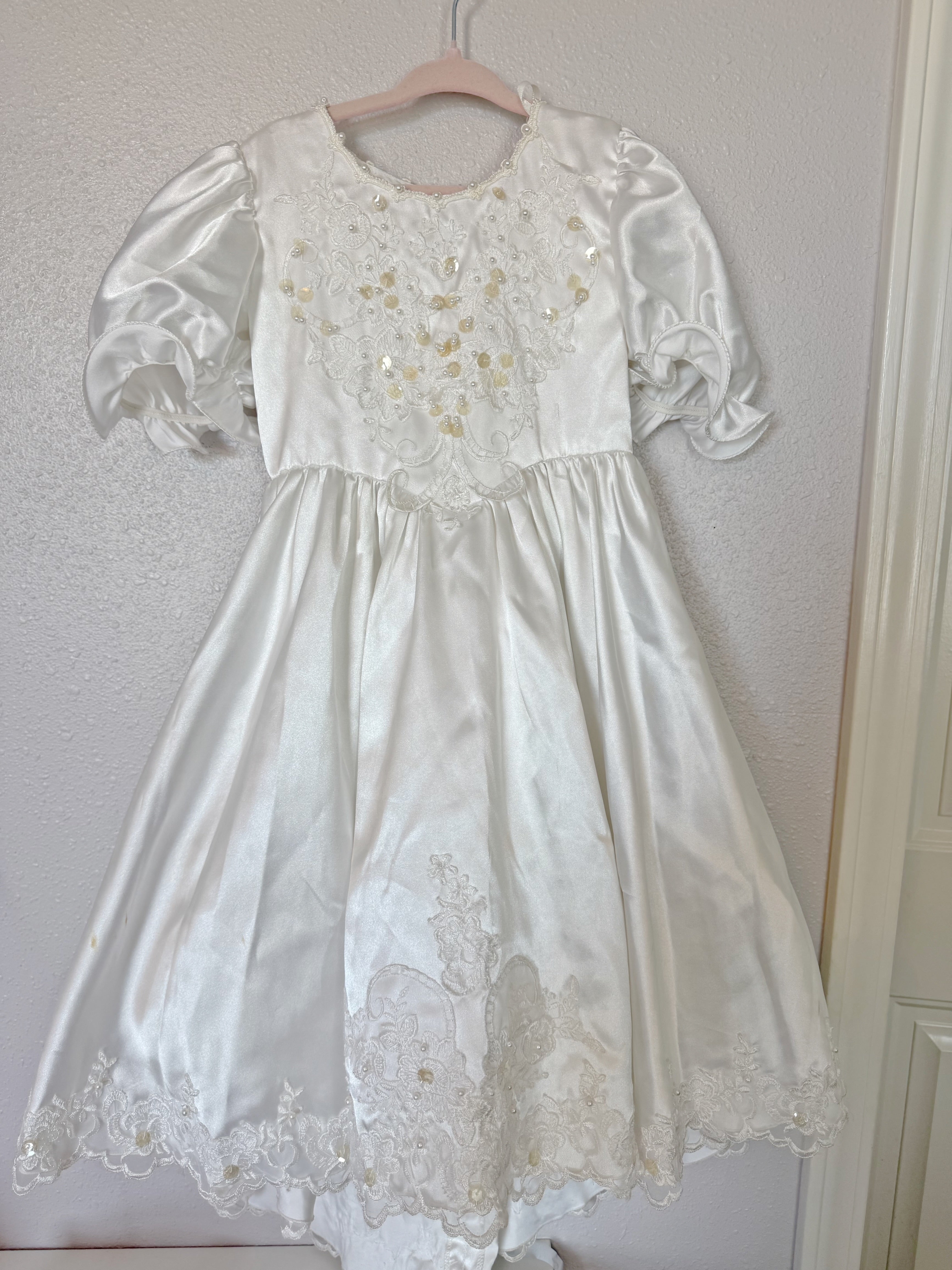 Vintage Wedding Dress —Flower Girl