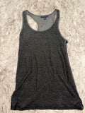 Y2K American Eagle Black and Silver Shimmer Tank
