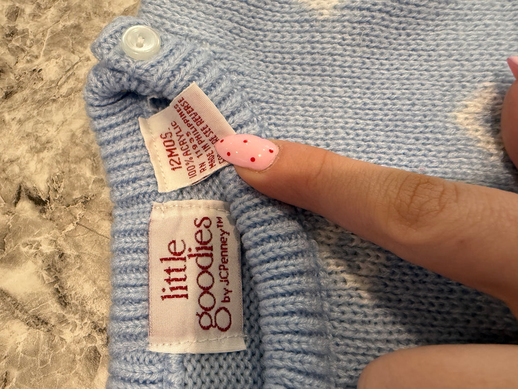 Vintage Knit Bear Sweater Set