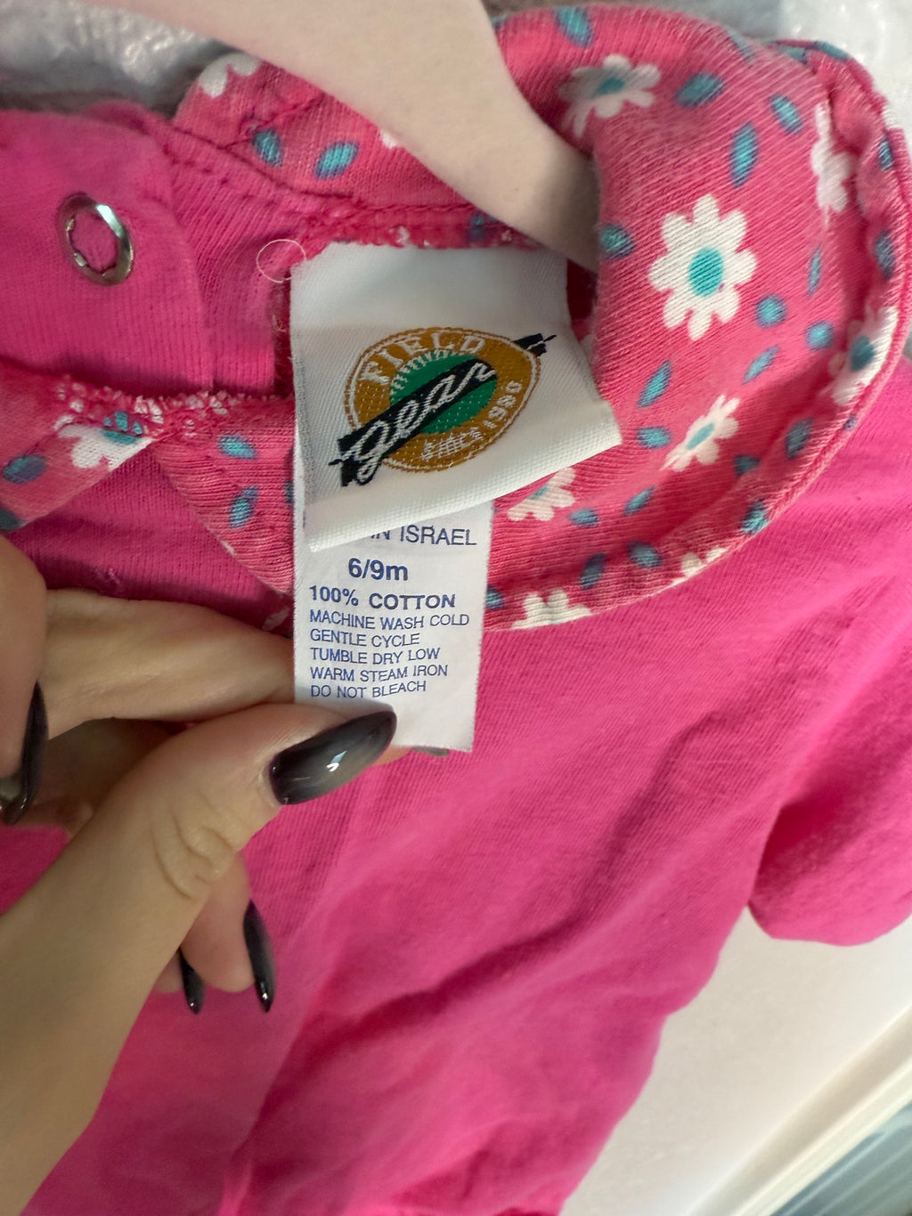 Vintage Pink Romper with Floral Details