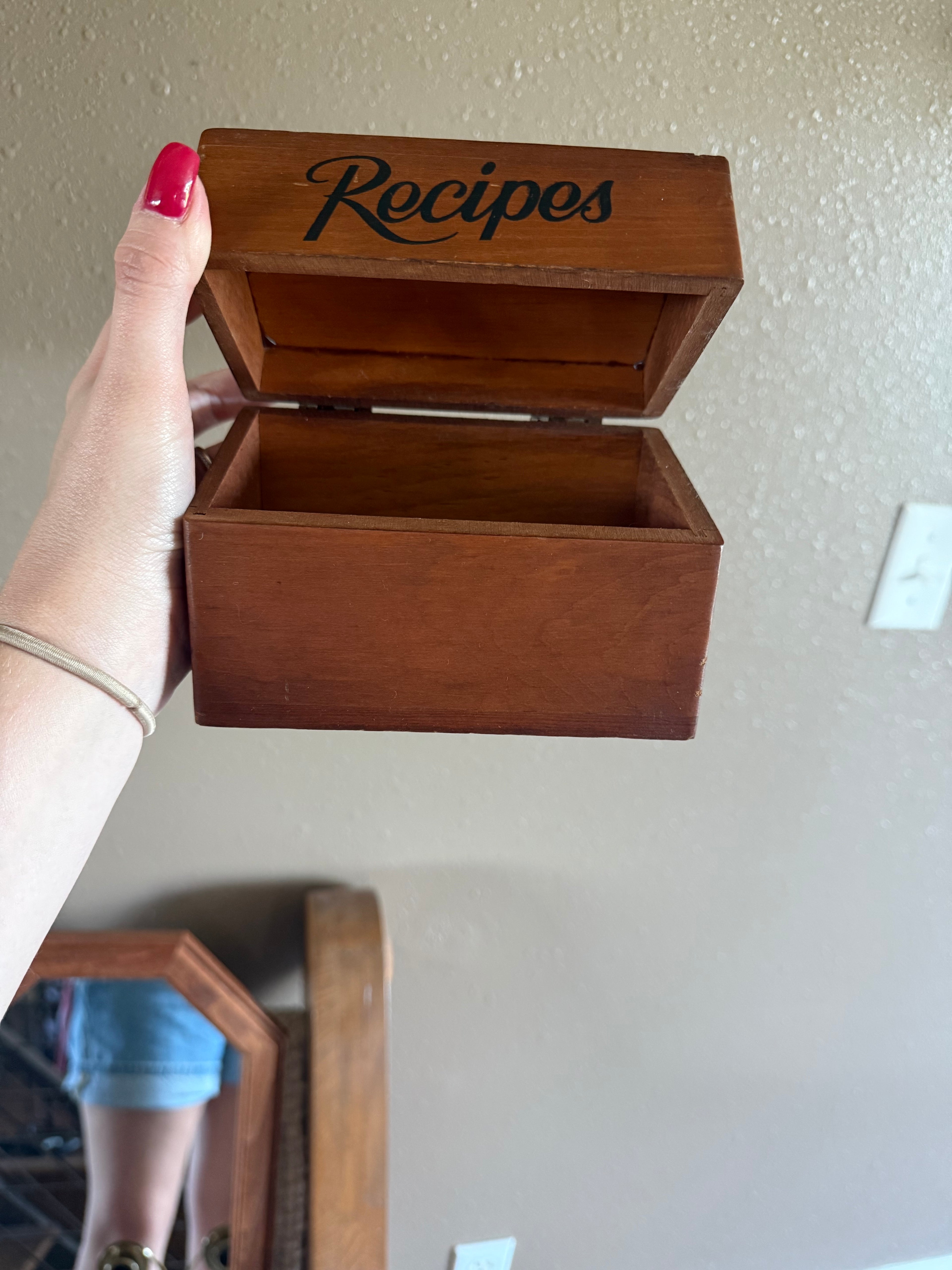 Classic Wooden Recipe Box