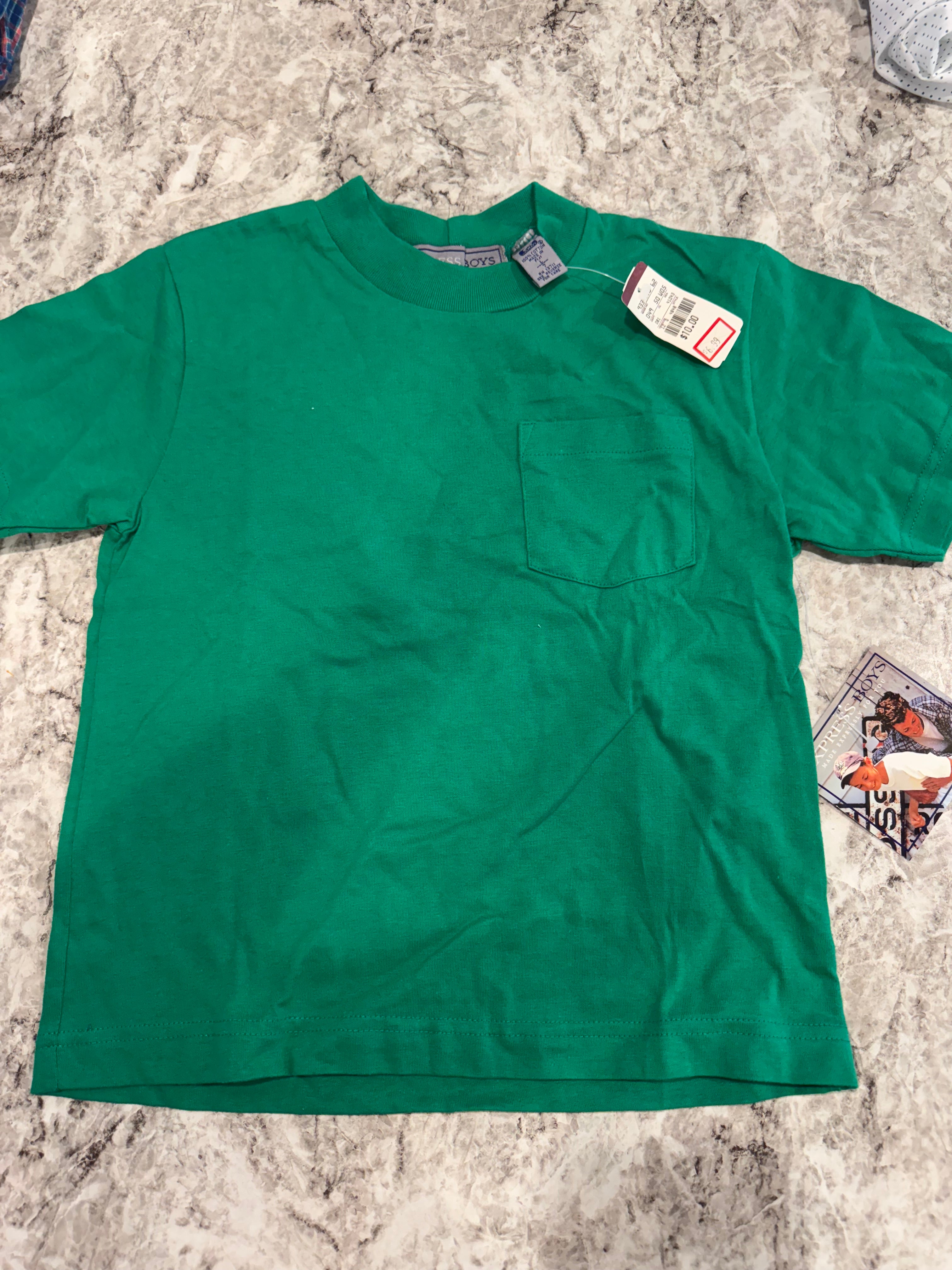 NWT Vintage Basic Green Tee