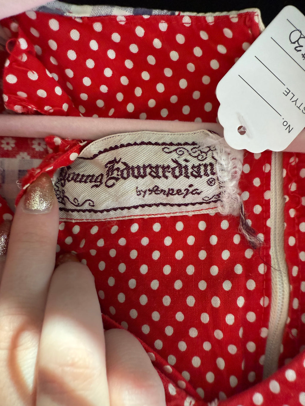 Vintage Patchwork Ruffle Dress
