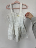 Vintage White With Lace Detailing Dress