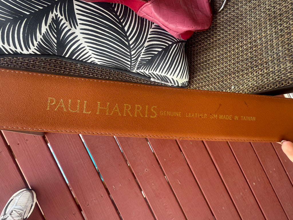 70’s Style Orange Suede Belt