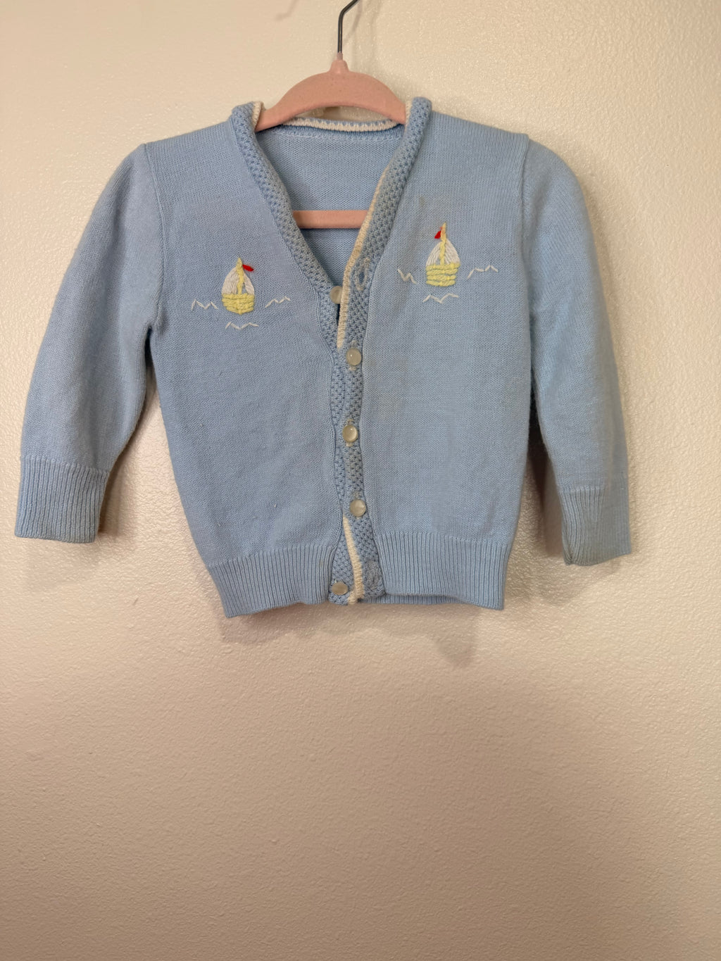 Vintage Embroidered Sailing Sweater