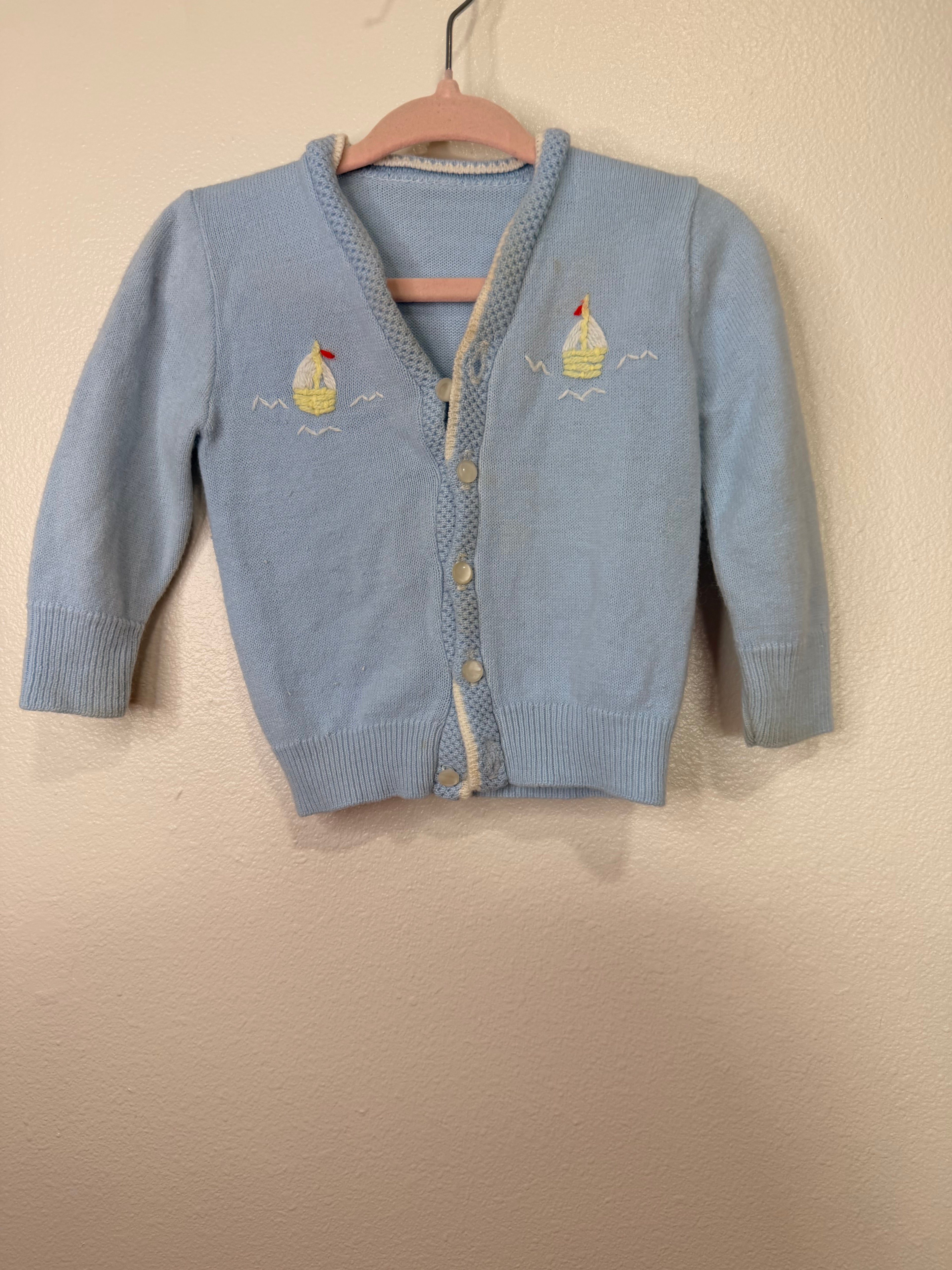 Vintage Embroidered Sailing Sweater