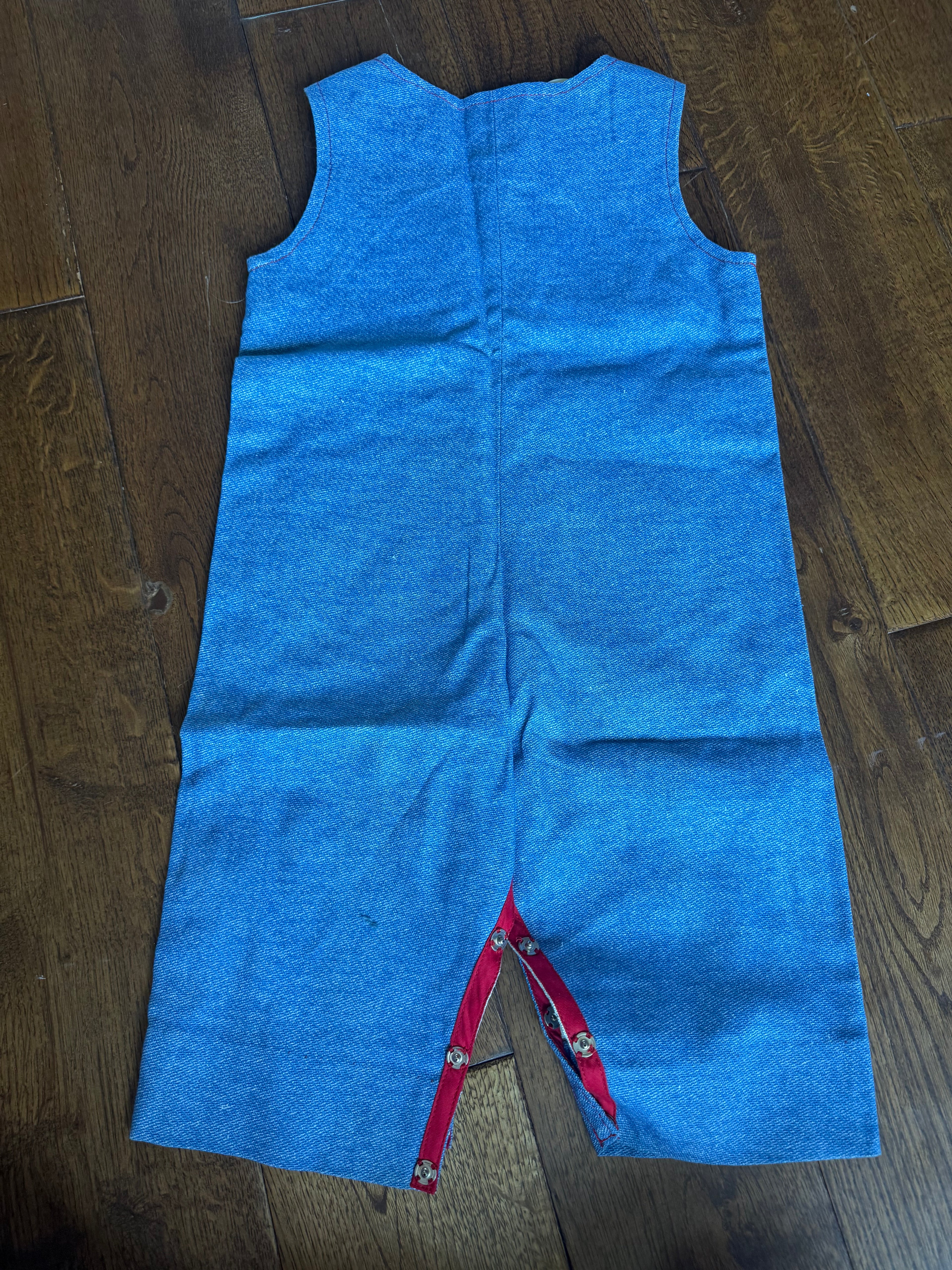Vintage Handmade Denim inspired Overall Jumper