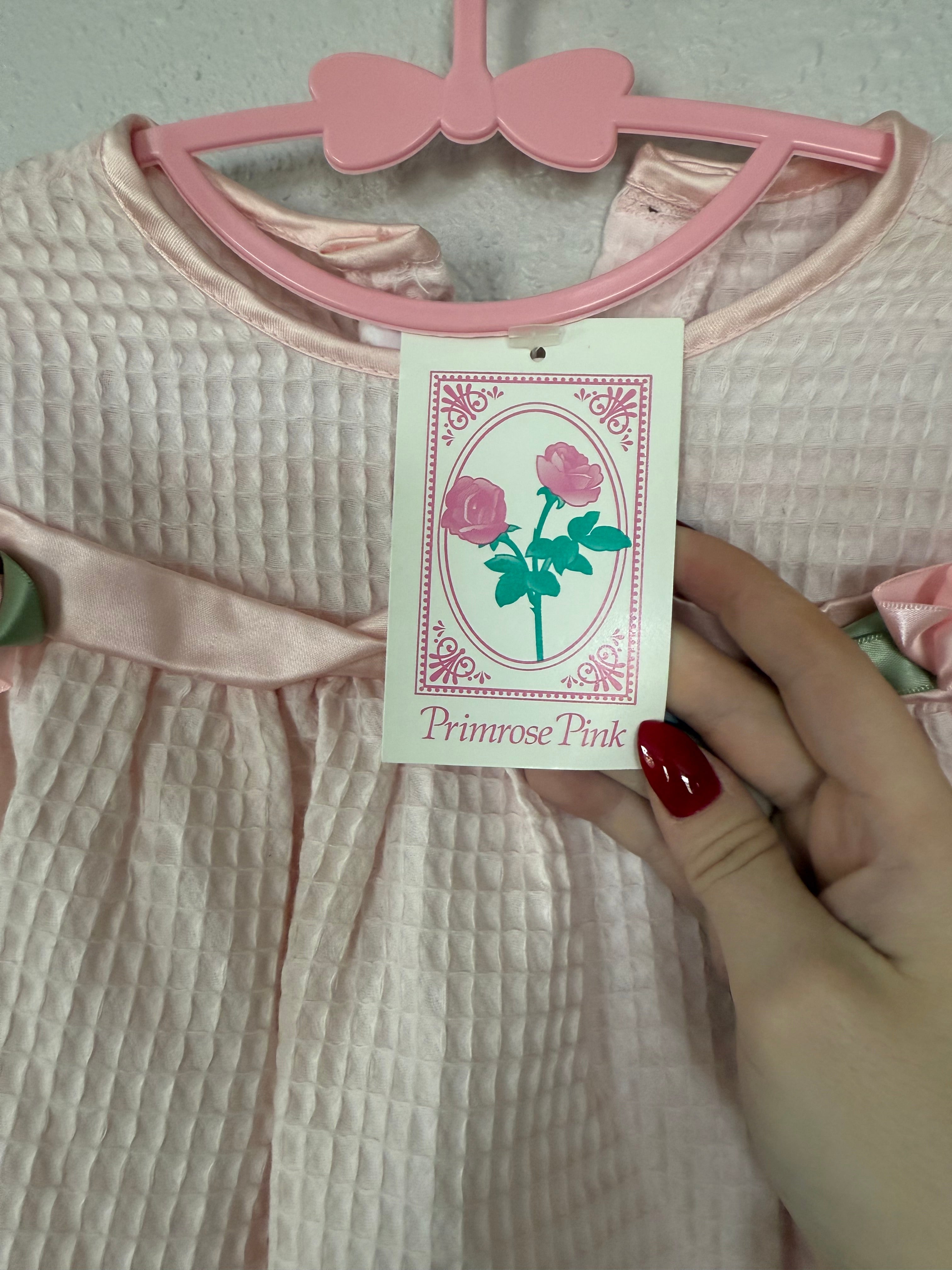 NWT!! Vintage Pink Dress With Rose Details