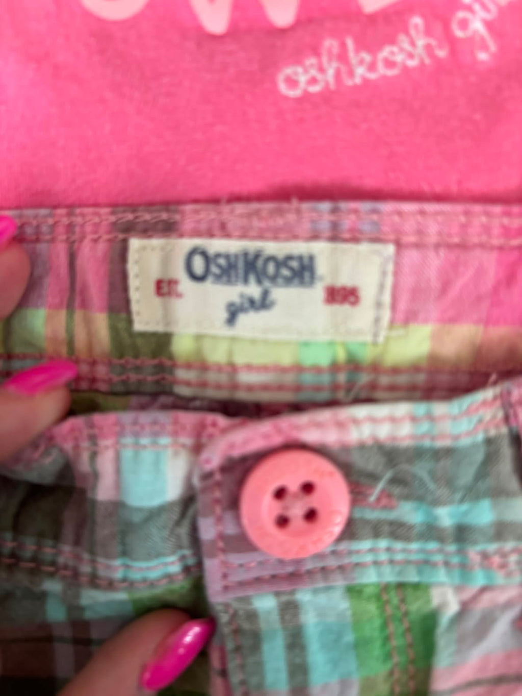 Y2K OshKosh Plaid Set