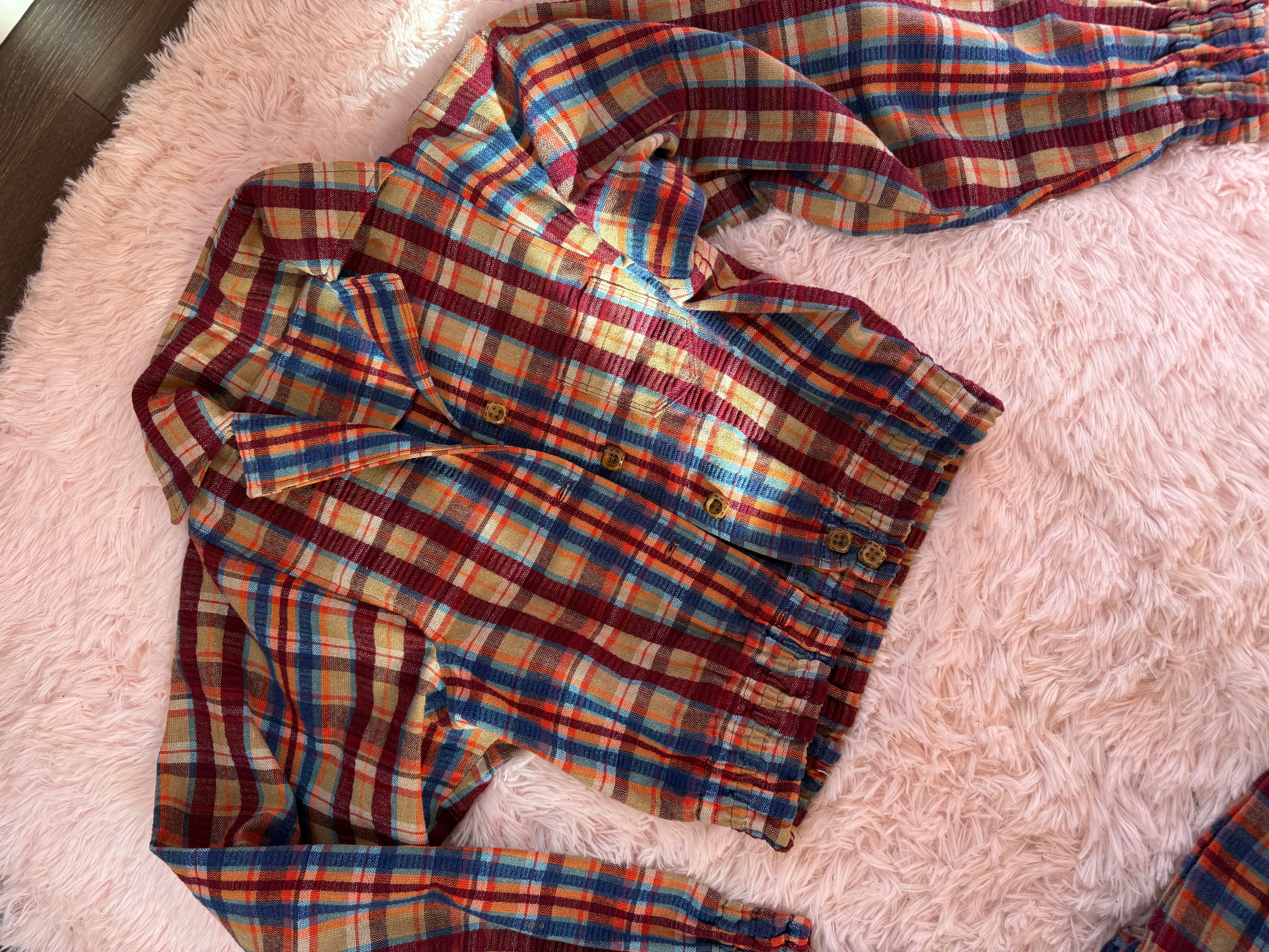 1970’s Plaid 2-piece Outfit