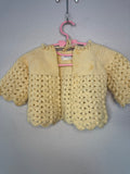 Vintage Knit Yellow Sweater/Cardigan