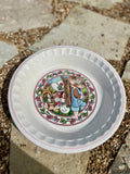 Vintage Watkins Country Kids Pie Plate with Recipe